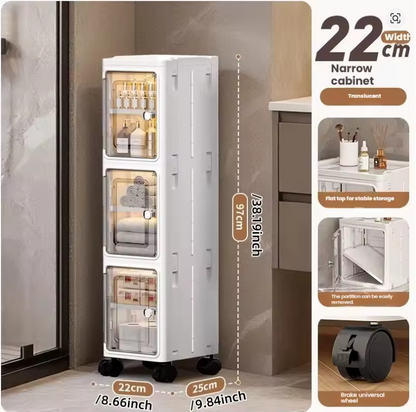 Multifunctional Foldable Dustproof Gap Storage Cabinet