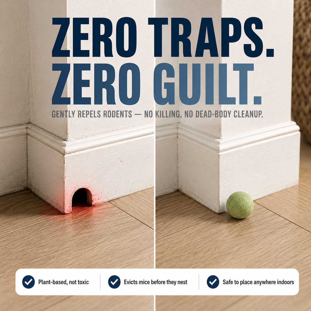 Natural Rodent Repellent Balls (10 Pieces)