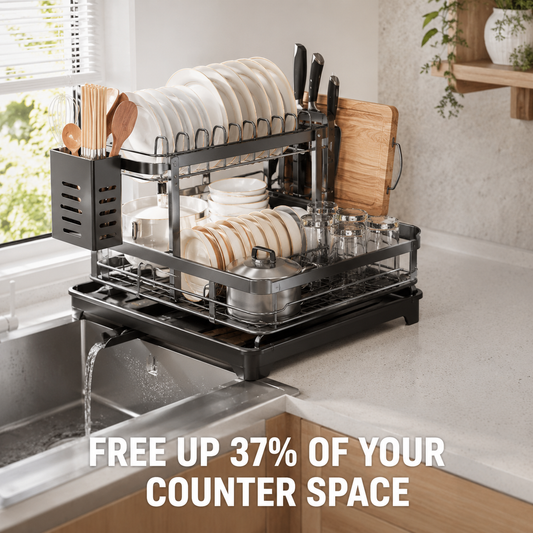 Foldable Over Sink Dish Drying Rack