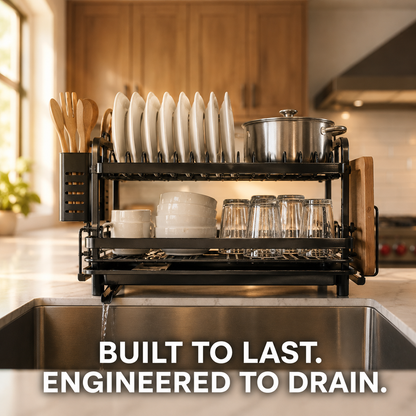 Foldable Over Sink Dish Drying Rack