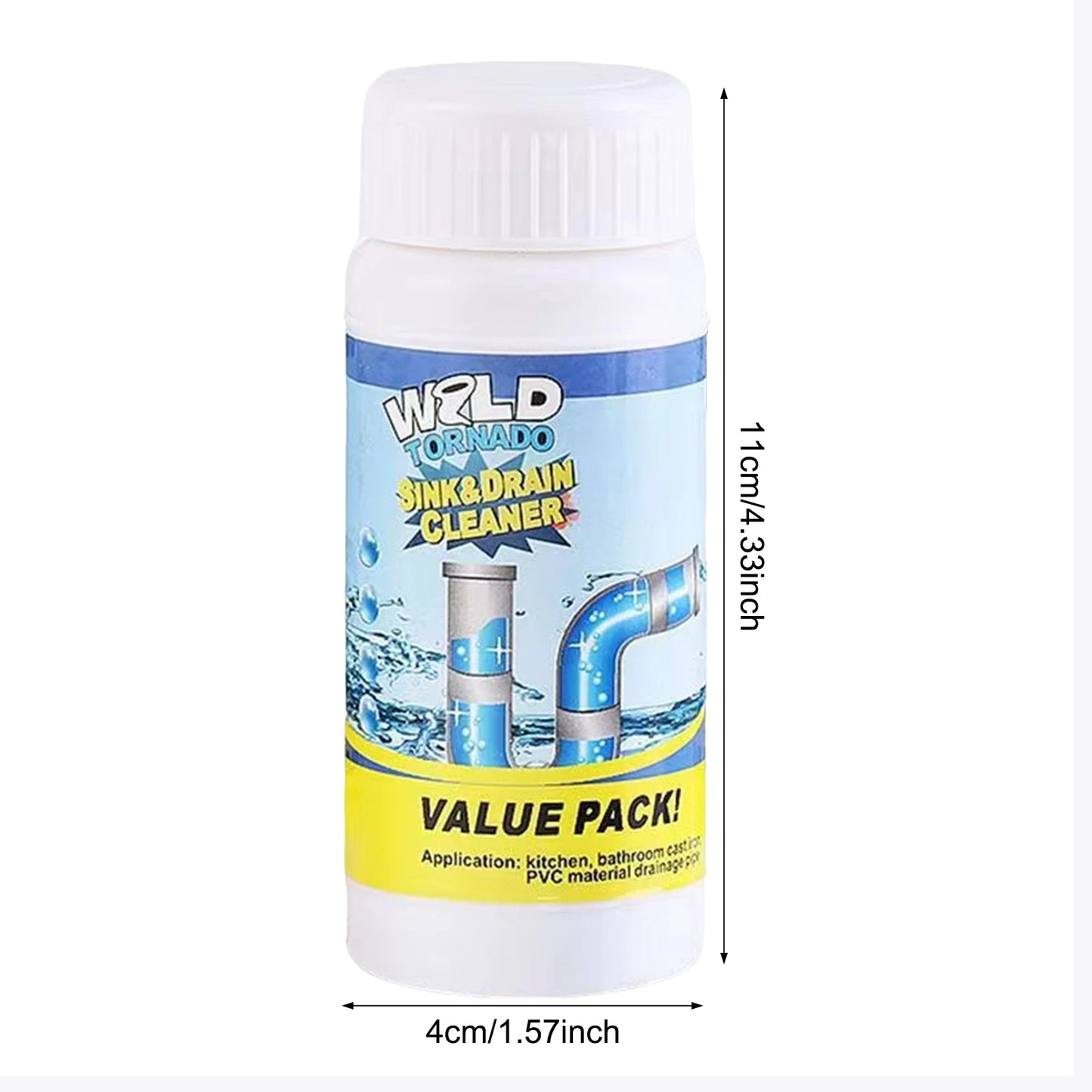 Powerful Sink and Drain Cleaner Powder Fast Acting Portable Powder Cleaning Tool for Home Bathroom Cleaning Tool