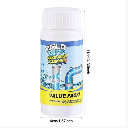 Powerful Sink and Drain Cleaner Powder Fast Acting Portable Powder Cleaning Tool for Home Bathroom Cleaning Tool