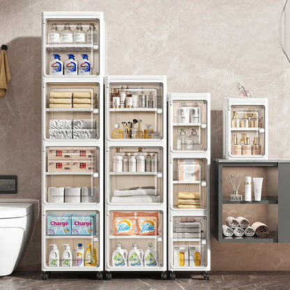 Multifunctional Foldable Dustproof Gap Storage Cabinet