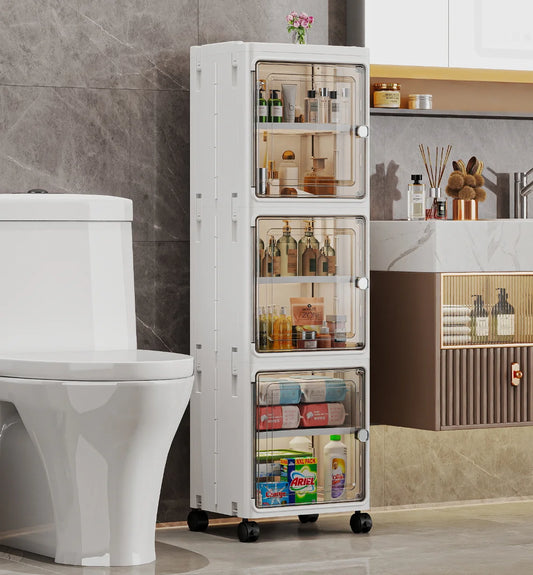 Multifunctional Foldable Dustproof Gap Storage Cabinet