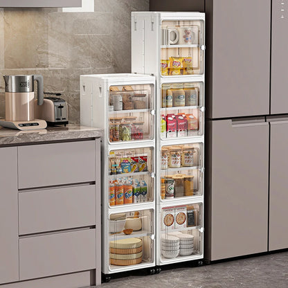 Multifunctional Foldable Dustproof Gap Storage Cabinet