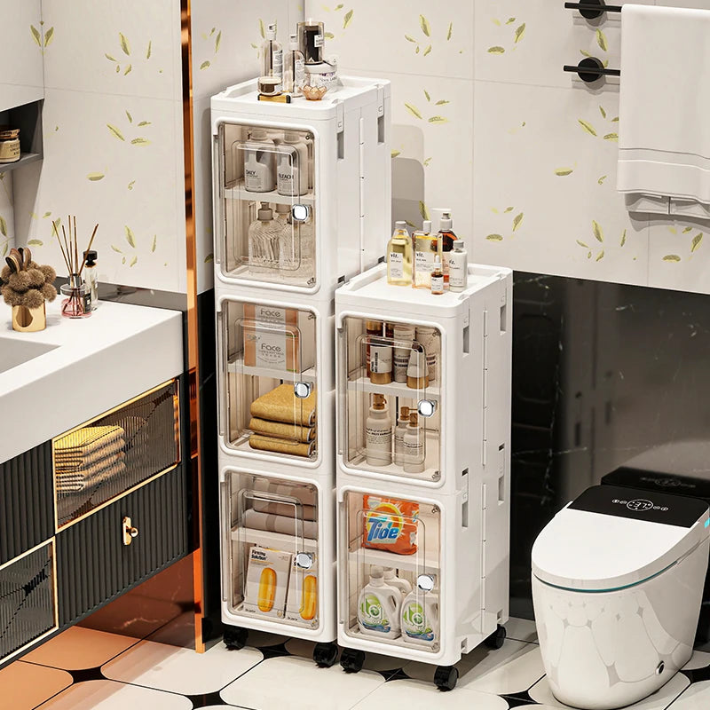 Multifunctional Foldable Dustproof Gap Storage Cabinet